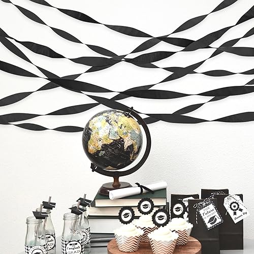 Miniatura 3 de Rollo de papel crepé para decoración de cumpleaños, boda, festival, graduación, colorido fondo de fiesta de Candyland, suministros de bricolaje,