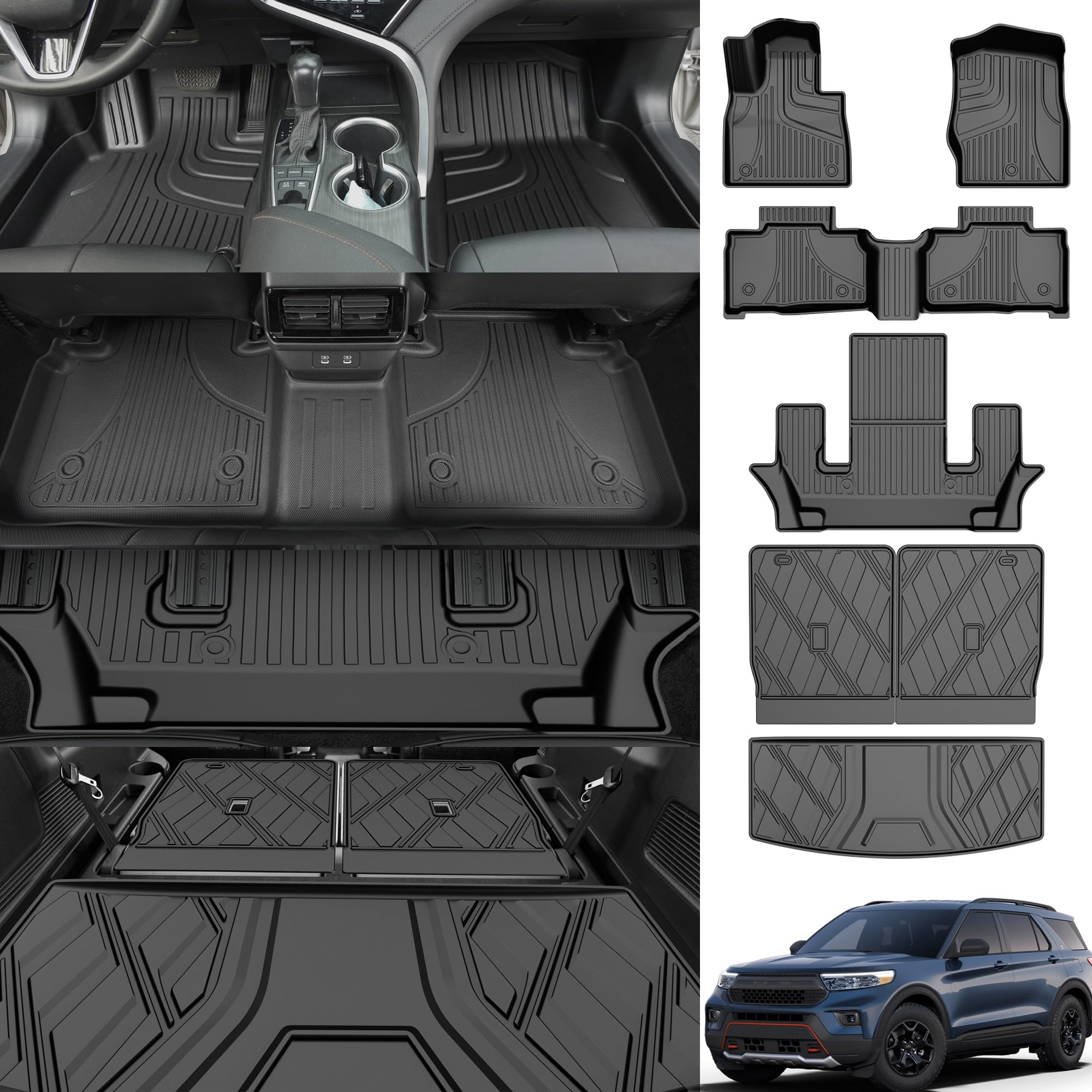 KUST Custom Fit Trunk Mat For 2020-2024 2025 Tesla Model Y Accessories - View #5