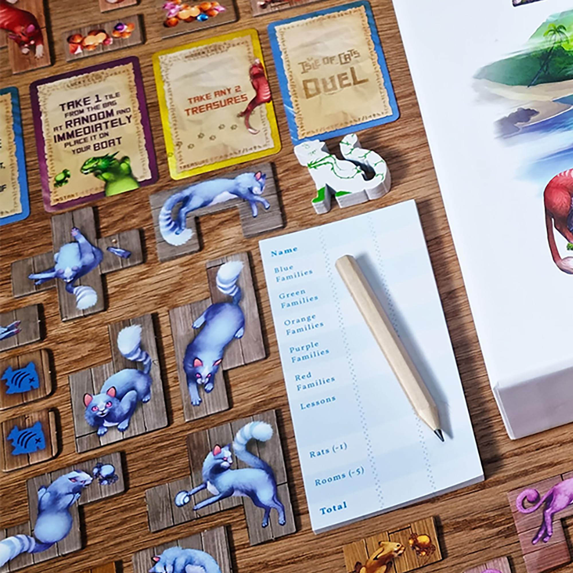 The City of Games - La Isla de los Gatos - Duelo | Juego de Mesa de Estrategia | 2 Jugadores, a Partir de 8 años