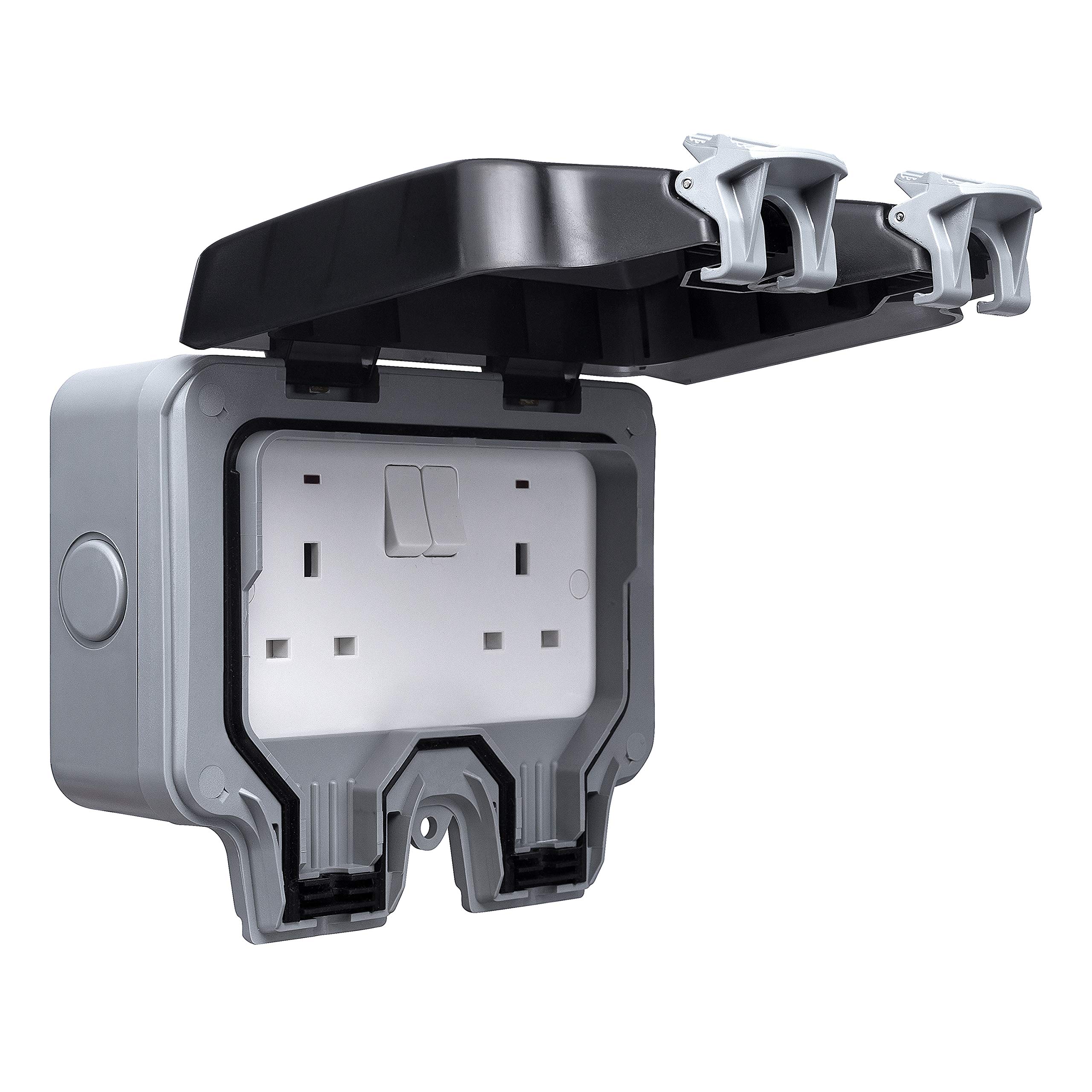 Buy BG Electrical WP2201 Double Weatherproof Outdoor Switched Power