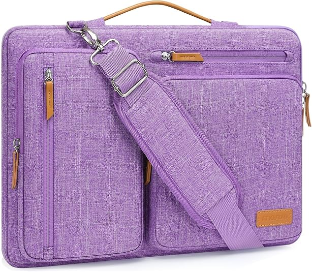 MOSISO Borsa Tracolla Laptop, Custodia Computer,Lato Open Borse Messenger&4 Cerniera Tasche&Handle