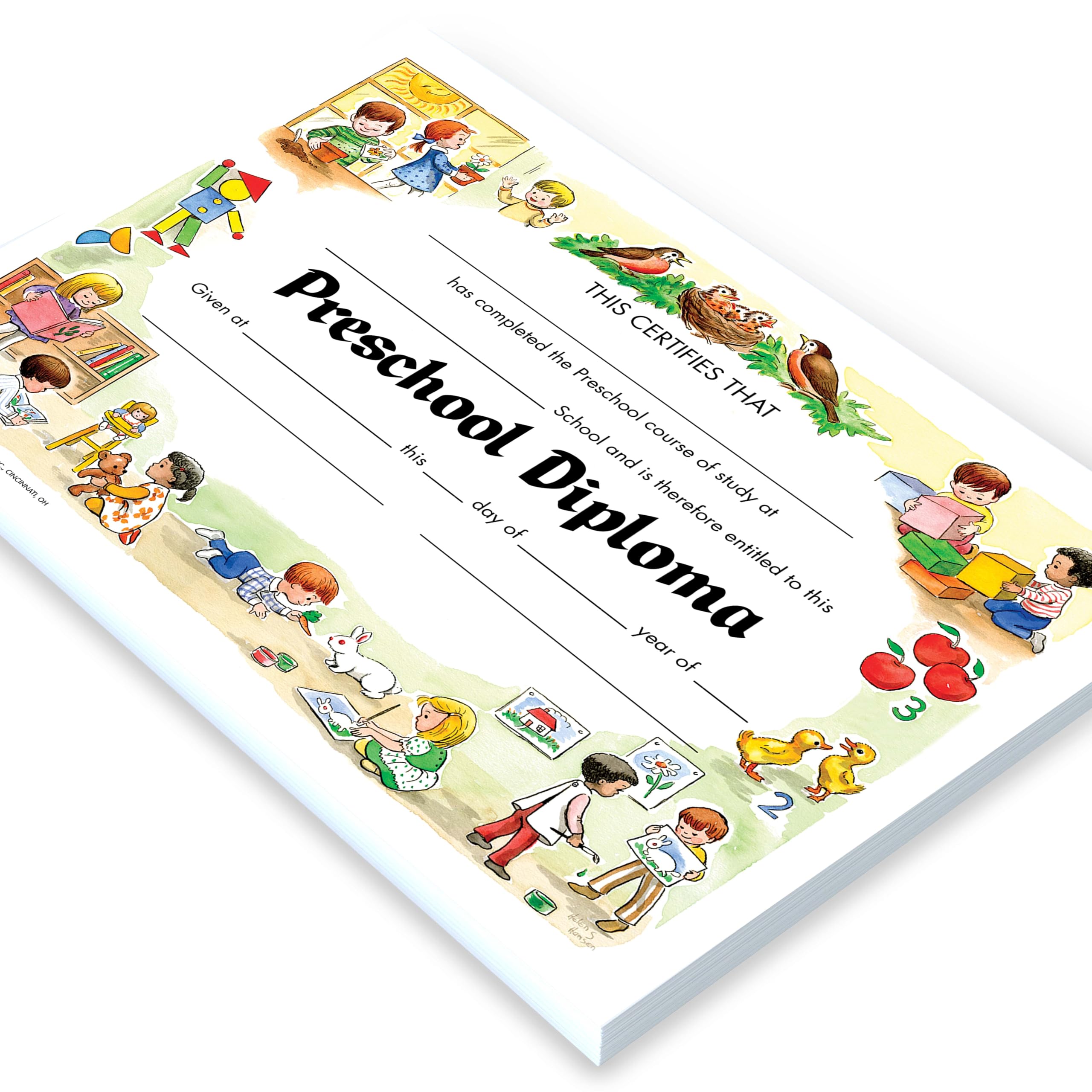 Amazon.com: HAYES SCHOOL PUBLISHING Preschool Diploma, 8.5