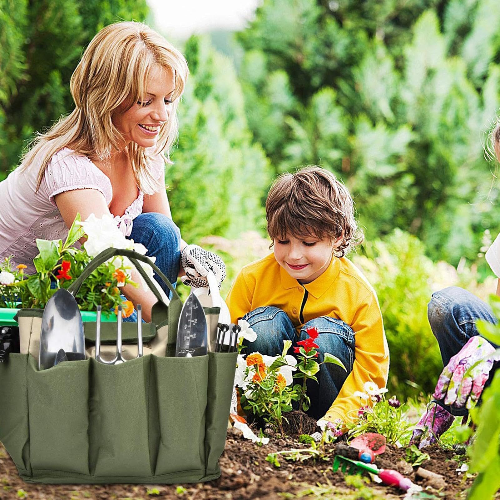 Bolsa de Jardinería para Herramientas Tote gran capacidad en tela Oxford