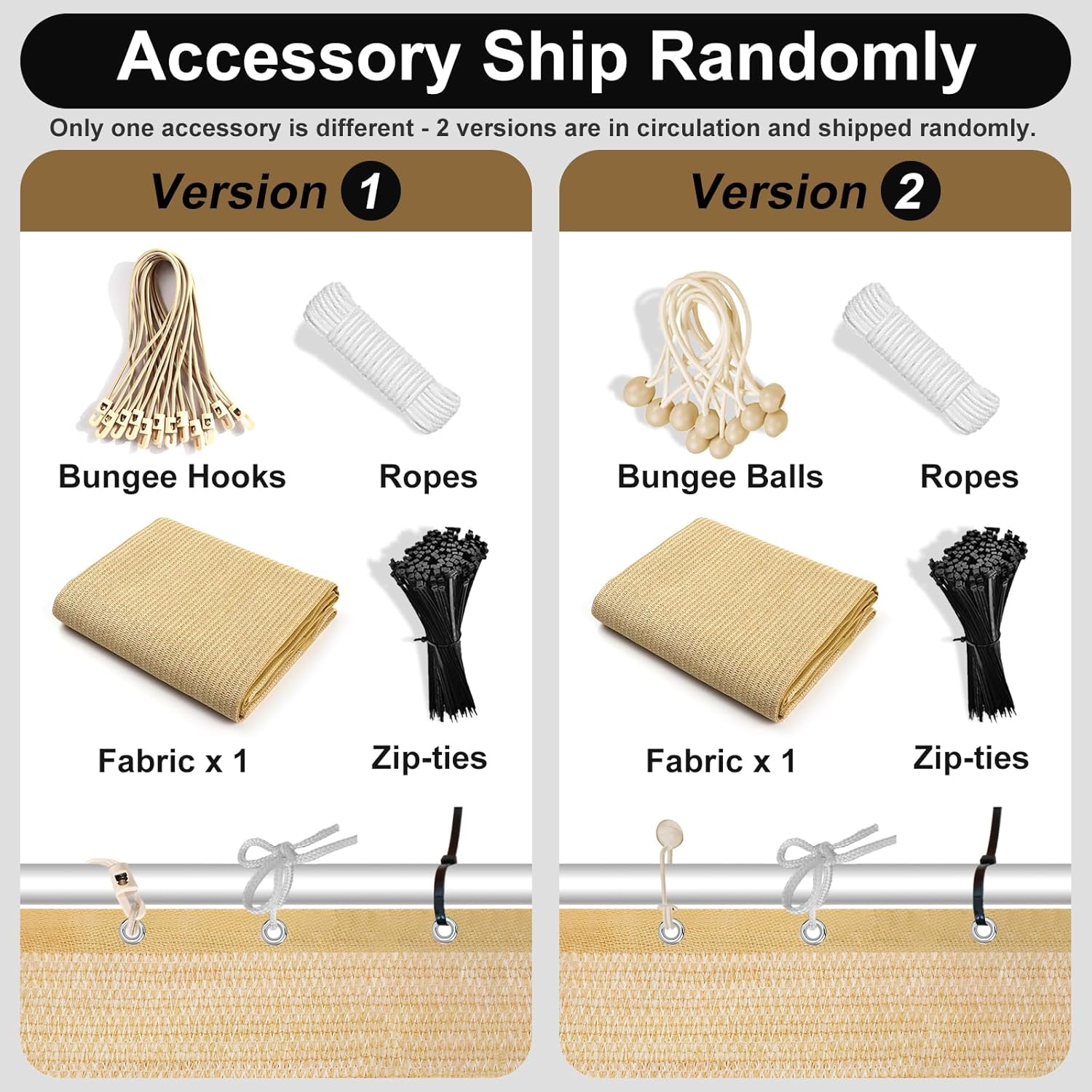 Artpuch 90% Sun Shade Cloth, 8 x 12 FT Pergola Shade Cover Canopy with Grommets, Sun Screen Fabric Tarp for Patio, Outdoor, Garden, Backyard, Wheat