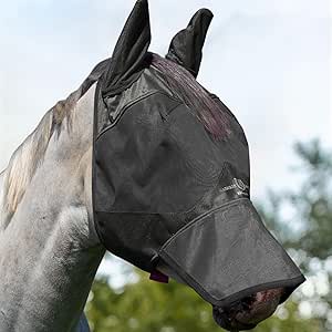 Masque Anti-mouches Cheval Harrison Howard Avec Oreilles Extensibles - Taille L - Neuf Avec étiquette