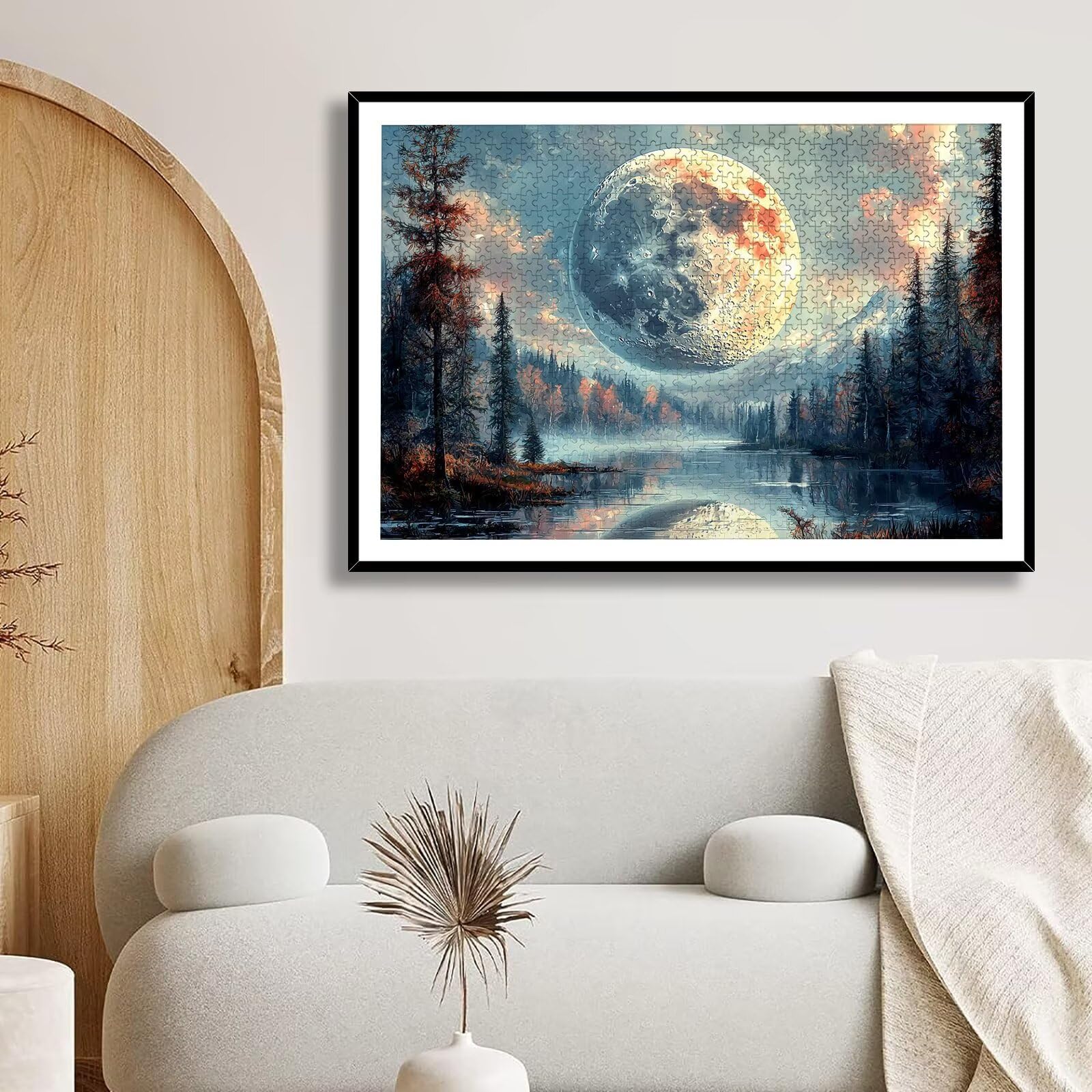 Puzzle 6000 Pezzi Luna, Puzzle Paesaggio 6000 Pezzi Arte per Adulti e Bambini, Misura: 179.5x105.5 cm, Puzzles Legno per Adulti con Squisita Scatola di Imballaggio, Regalo Donna, Regalo Uomo, -7625