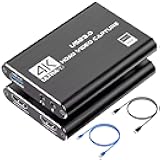 Capture Card, HDMI USB3.0 Capture Card Nintendo Switch, Video Capture Card 4K 1080P 60FPS, Game Capture Card for Live Streaming, Video Conference, Recording, Works with PS4/PS5/PC/OBS/DSLR