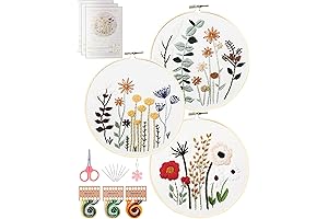 Santune Comprehensive Beginners' Embroidery Kits: Unwind with Creative Embroidery