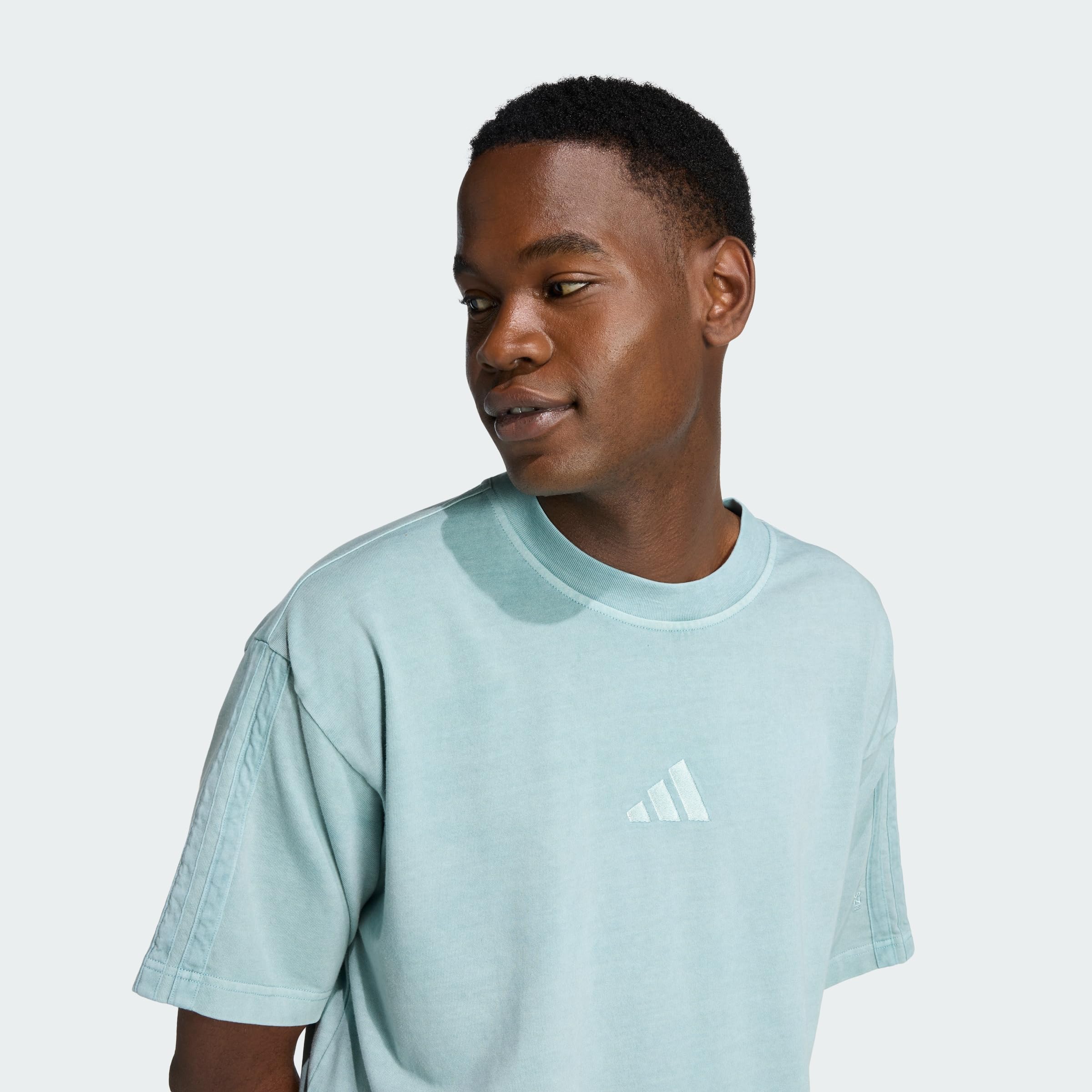 adidas heren ALL SZN Washed T-Shirt, Wonder Sage, L