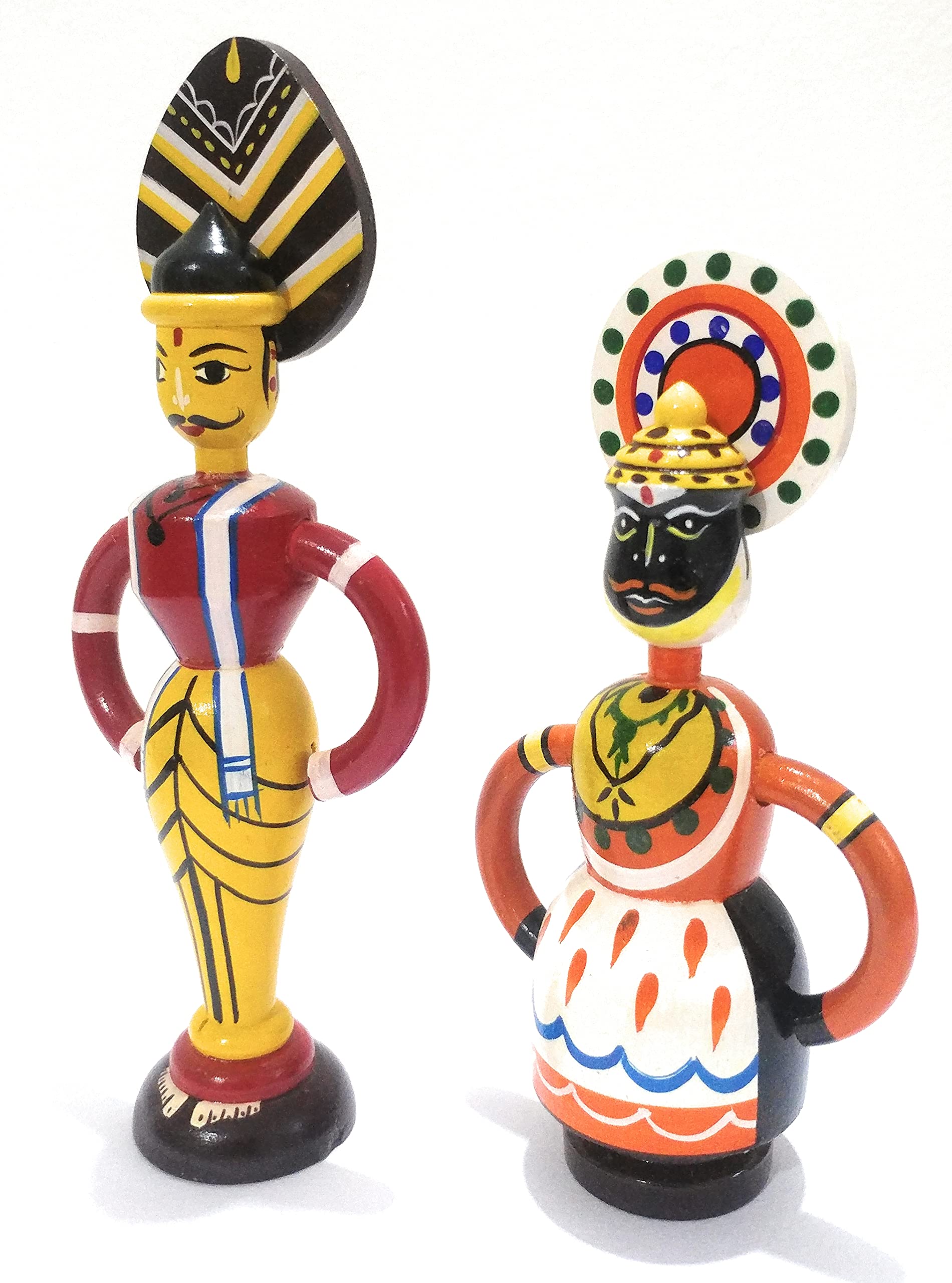 Crafts India® Handcrafted channapatna Wooden Yakshagana Dolls/Toys- 18 cms (B093Z5KQFV) Amazon Price History, Amazon Price Tracker