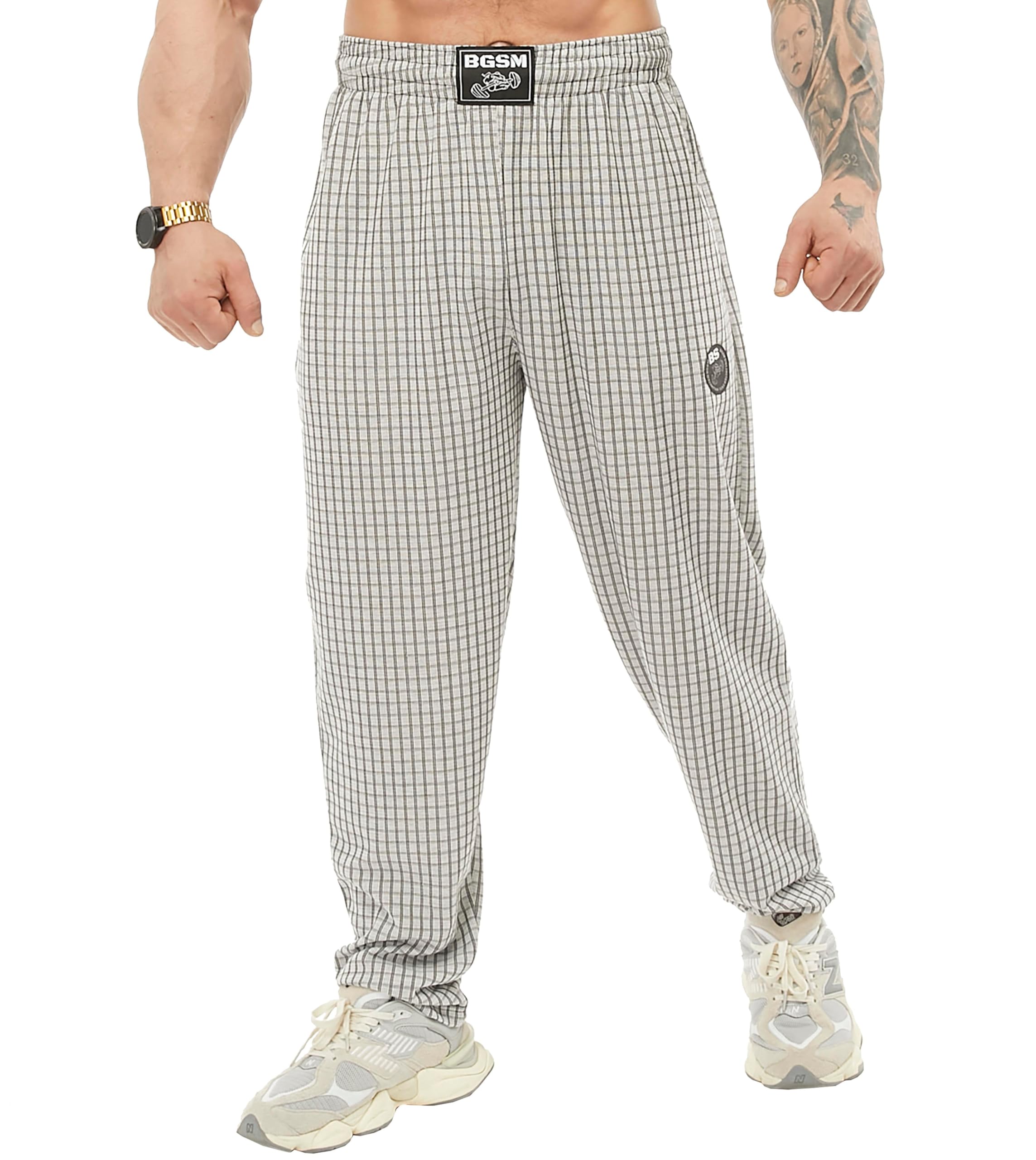 Pantalones deportivos de algodón de ajuste holgado para hombre con bolsillos, pantalones de estilo de vida para gimnasio