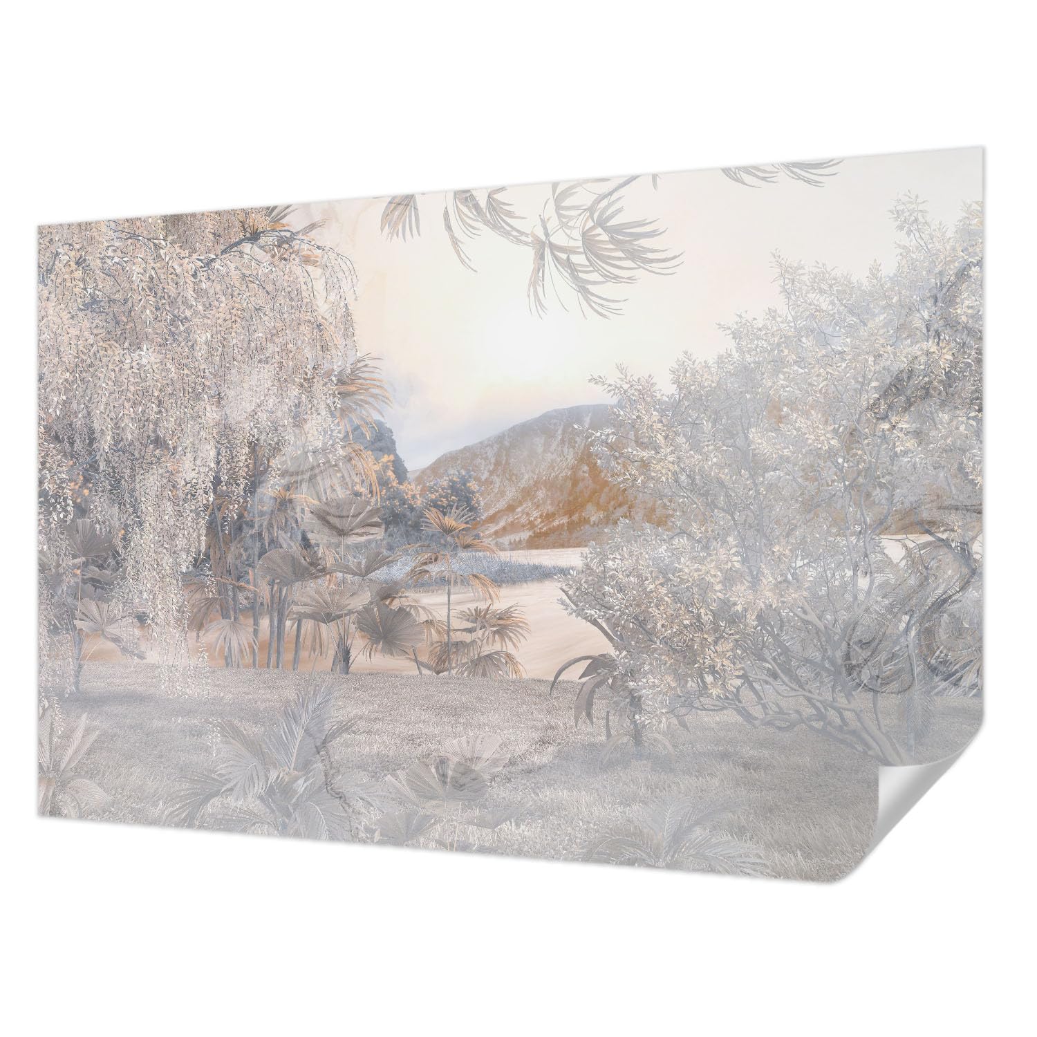 Revêtement mural autocollant La nature de la subtilité pour une déco poétique