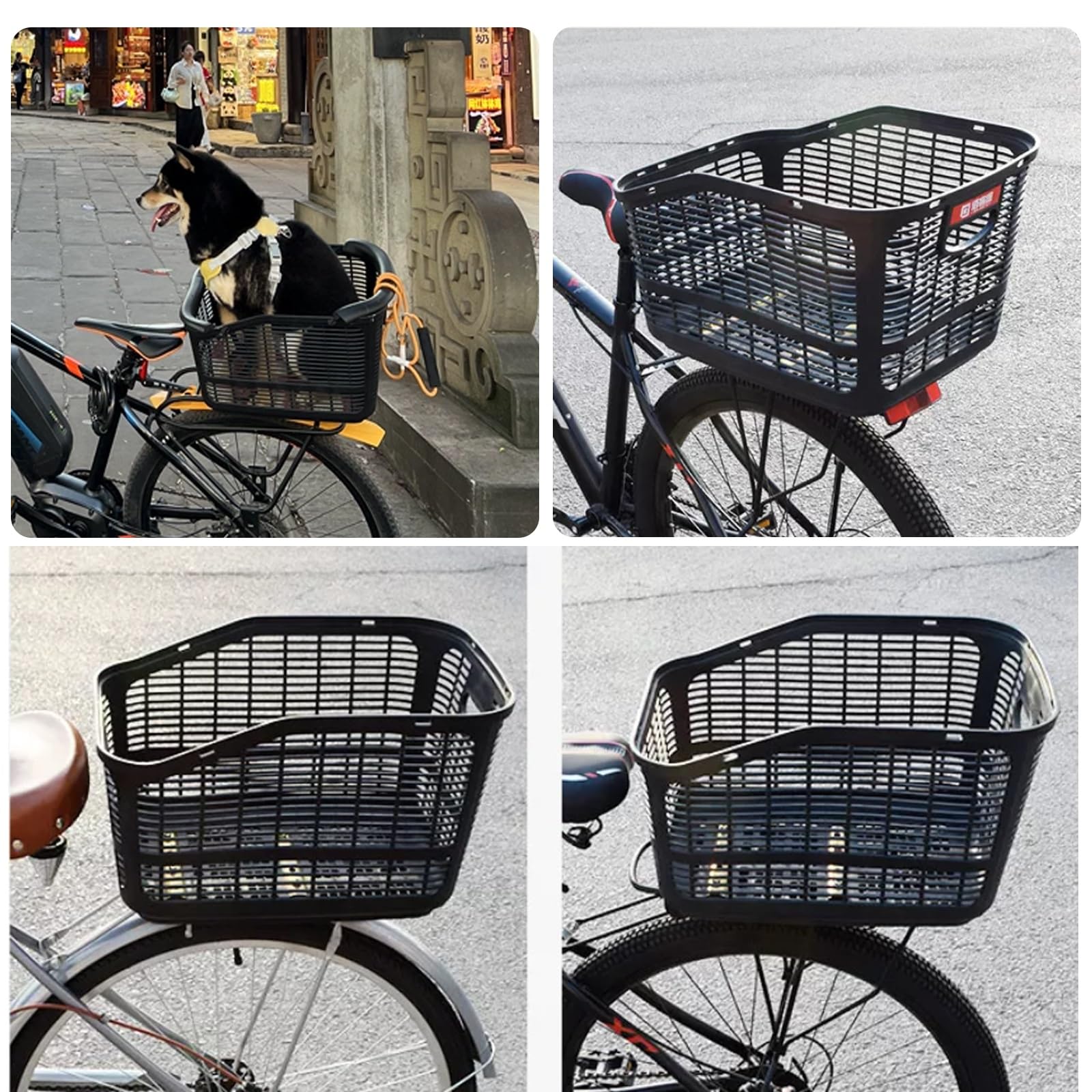 Tylny Bagażnik Rowerowy Dla Zwierząt, Fotelik Rowerowy Dla Psa,Wygodny I Oddychający,Odpowiedni Dla Małych Psów,Kotów I Innych Zwierząt O Wadze Do 10 Kg (22 Funtów)