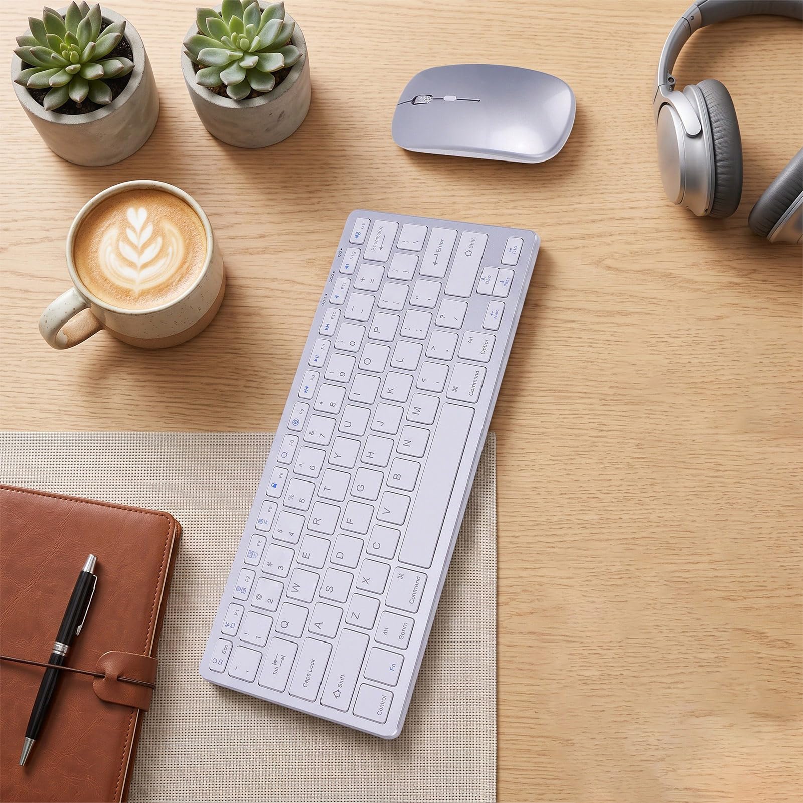 Denash Tastiera e Mouse Wireless, Tasti Silenziosi, 3 Livelli DPI
