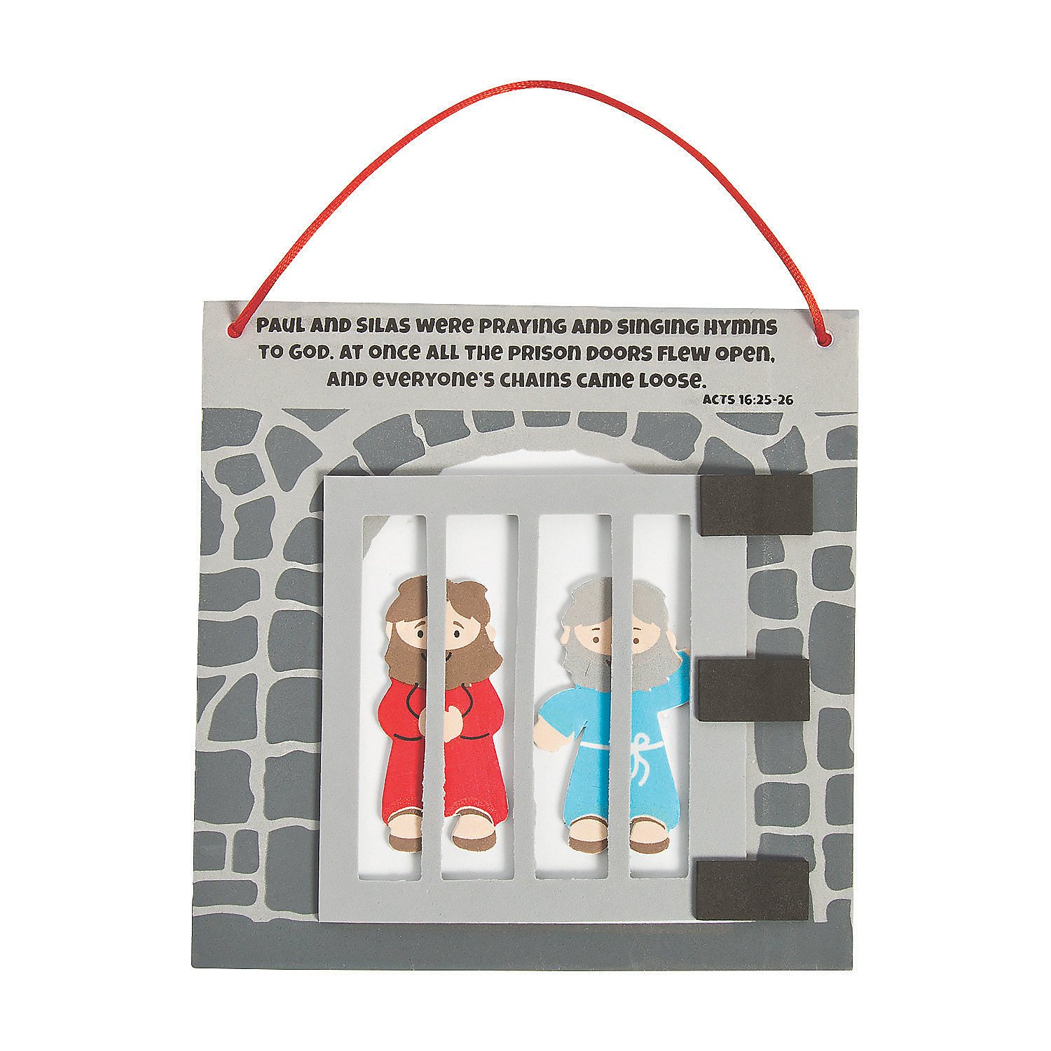 Fun Express Paul & Silas in Prison Craft Kit - Crafts for Kids and Home Activities