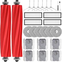 26 Pack Qrevo S Accessories for Roborock Qrevo Pro/Qrevo S/Qrevo MaxV | 2 main brushes, 4 HEPA filters, 6 dust bags, 6 wipes, 6 side brushes