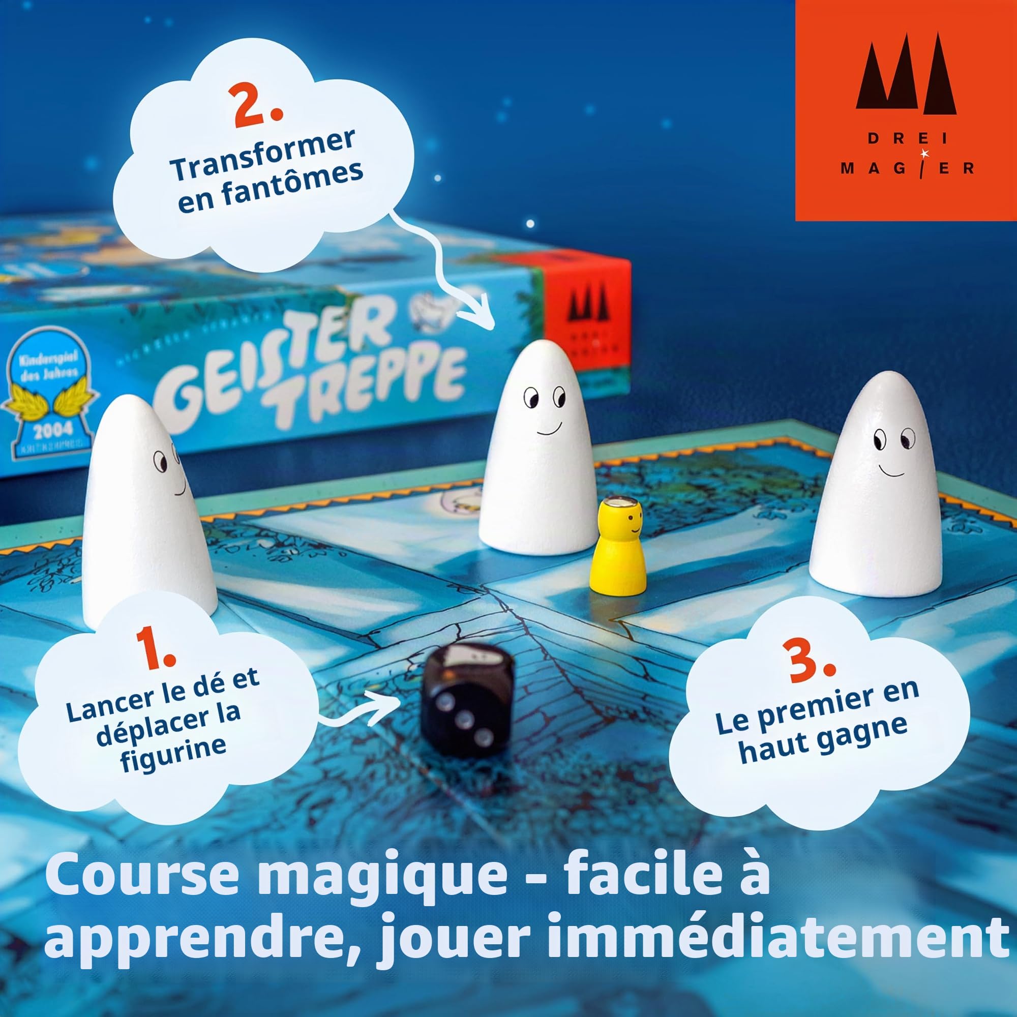 Drei Magier Spiele - 40811 - Jeu de société "Geistertreppe" - Langue: allemande