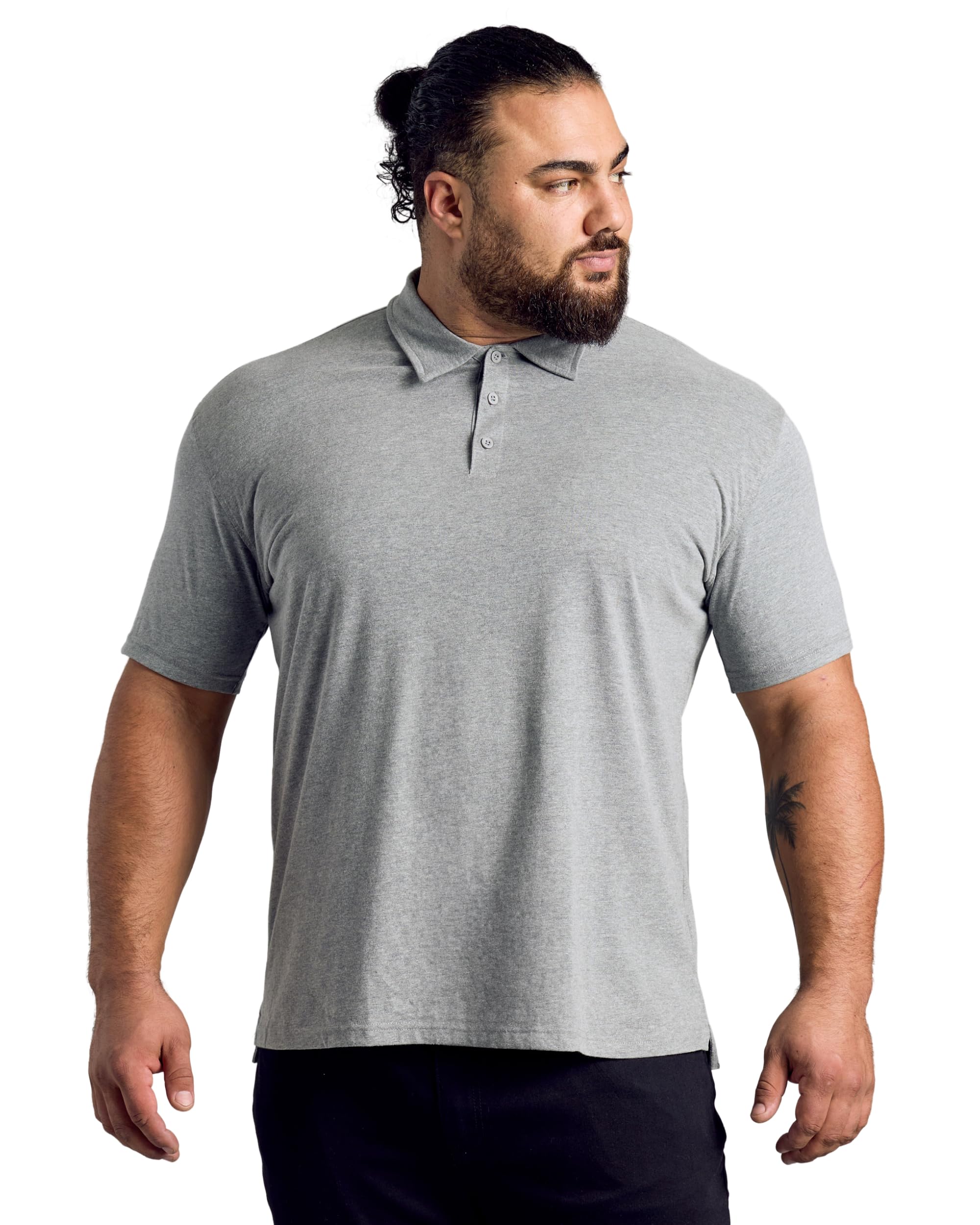 True Classic Men's Short Sleeve Classic Polo Shirt, 3-Pack