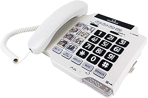 CSC500 Amplified Landline Phone with Speakerphone and Photo Frame Buttons - Up...