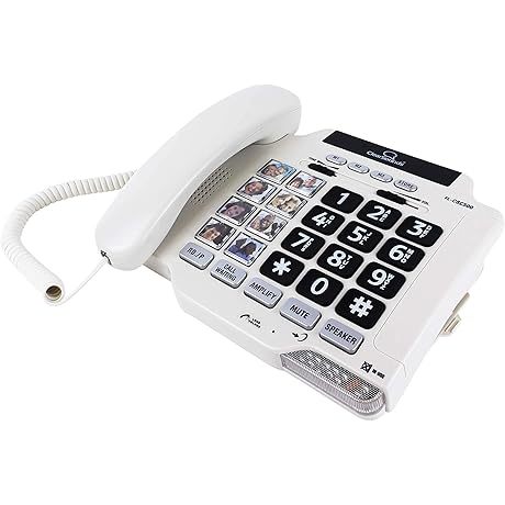 CSC500 Amplified Landline Phone with Speakerphone and Photo Frame Buttons - Up...