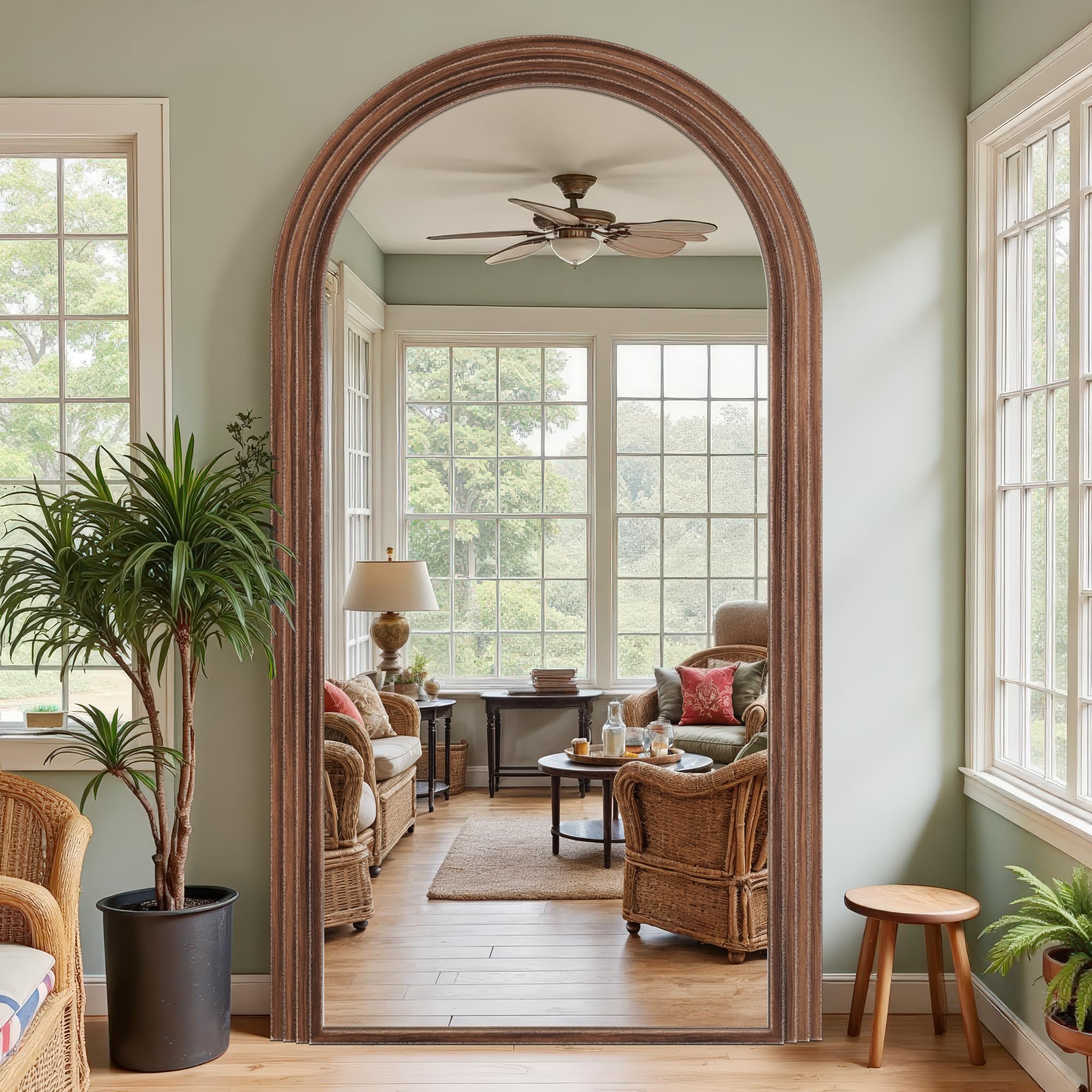 Photo 1 of Antok 82"x44" Arched Full Length Floor Mirror