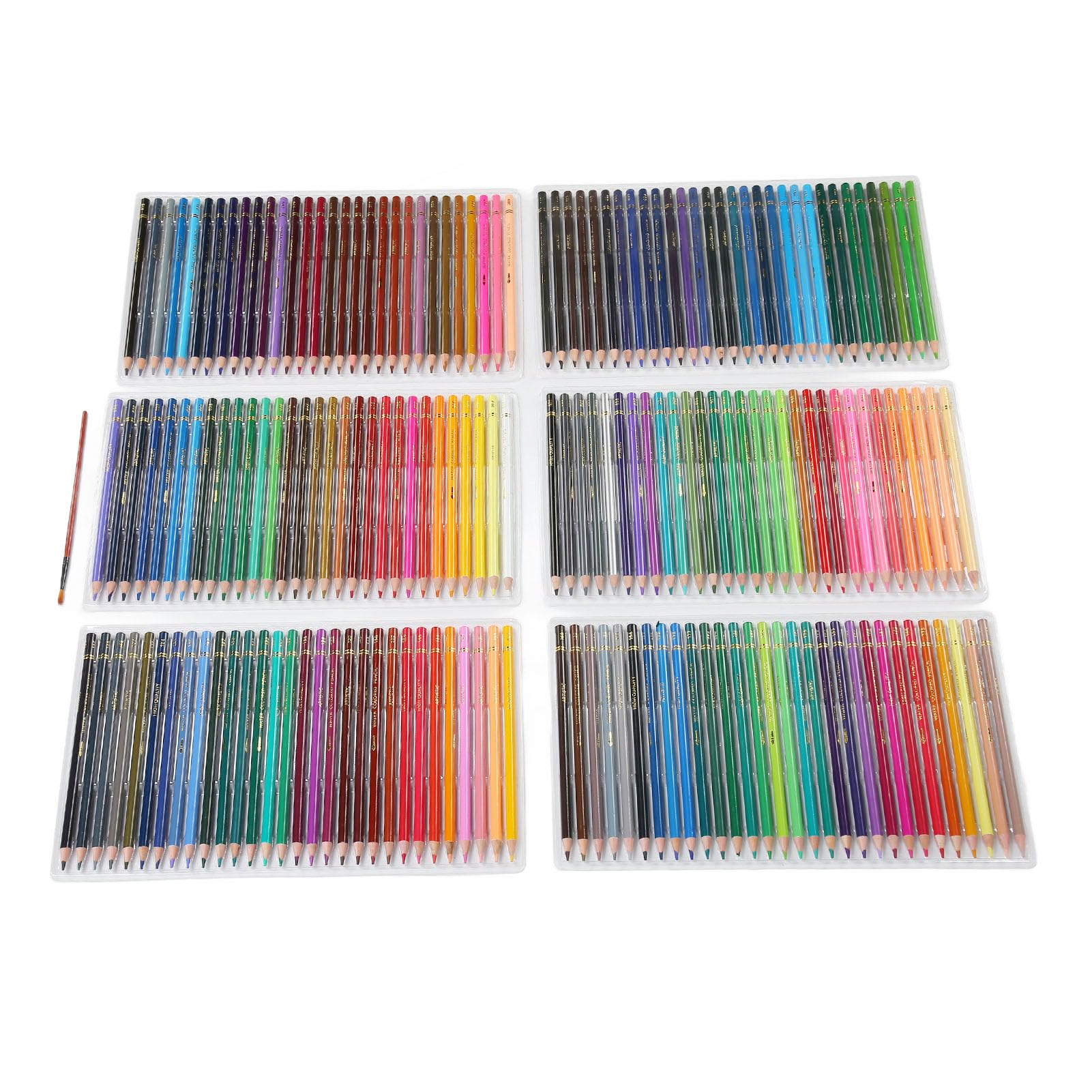Wasserfarbstifte 7,5 mm, wasserlösliche Buntstifte zum Zeichnen, vorgespitzte Künstlerstifte mit verdicktem Kern, lebendige Farben für Kinder, Erwachsene, Studenten, inklusive (180 Farben)