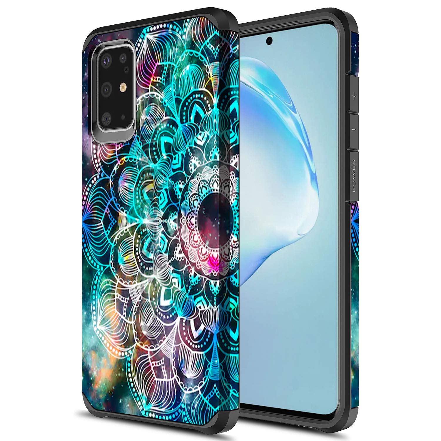 Samsung Galaxy S20 Plus Case, Torryka Hybird Drop Protection Sleek Slim Dual Layer Shockproof Colorful Graphic Armor Case for Samsung Galaxy S20 Plus (Galaxy Stardust Mandala)