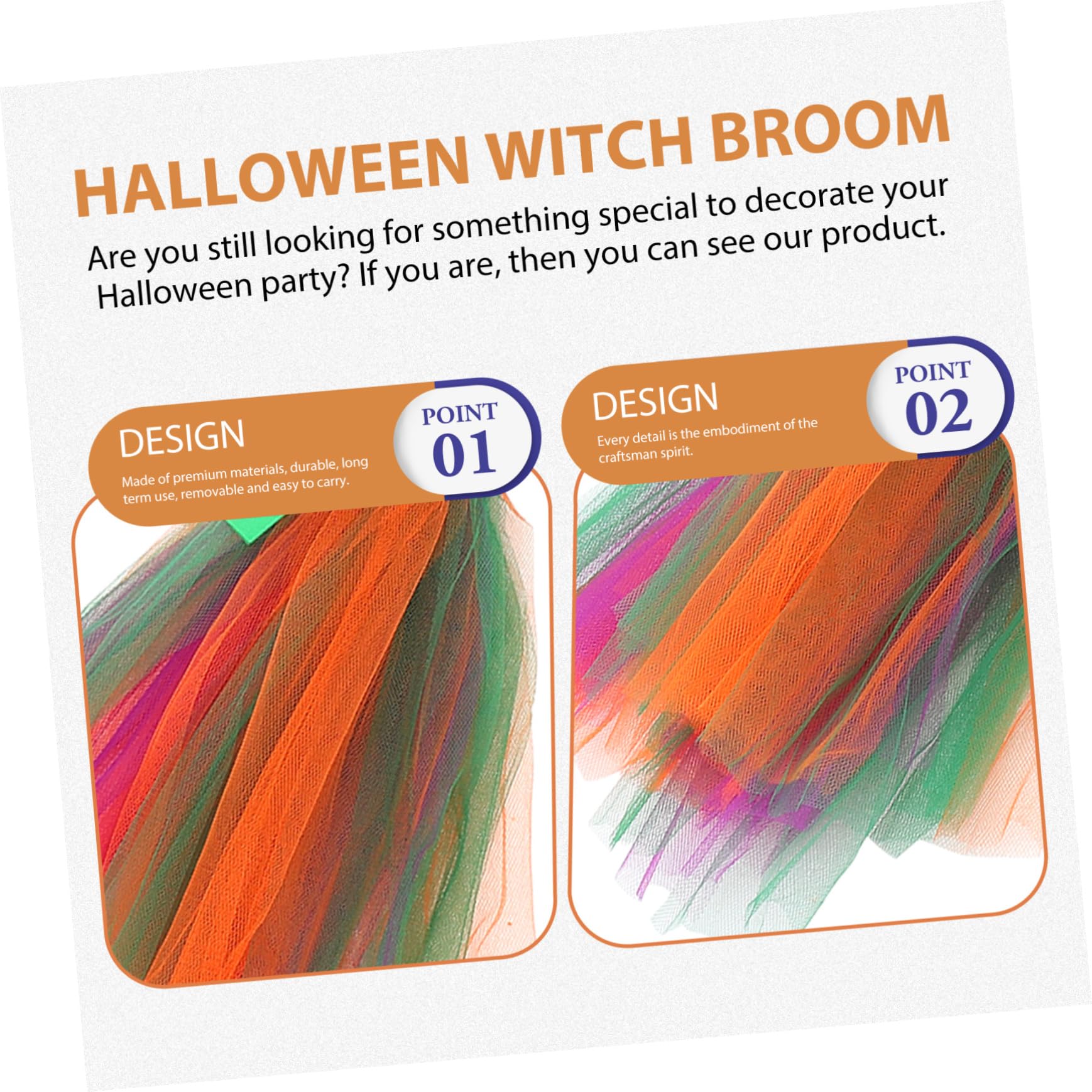 Didiseaon Broom Witch Decoration Party Home Decorations Plastic Witch Broom Toy for Halloween Costumes