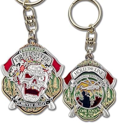 Armor Coin Wildland FireFighter Key Chain