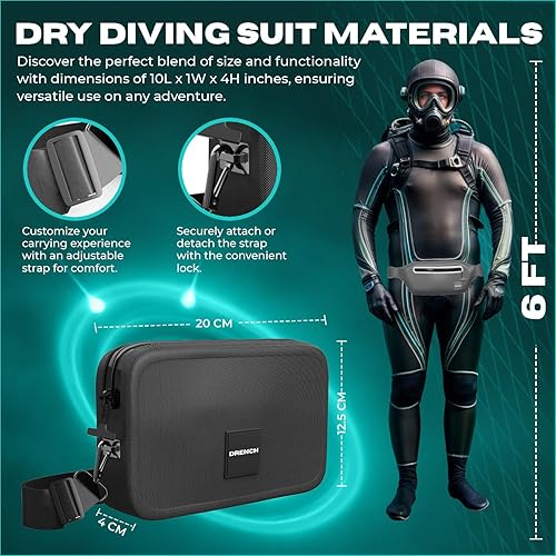 Miniatura 9 de DRENCH Paquete de aventura impermeable  Riñonera sumergible + bolsa impermeable para teléfono  Bolsas secas IPX8 e IP68 para natación, esnórquel,