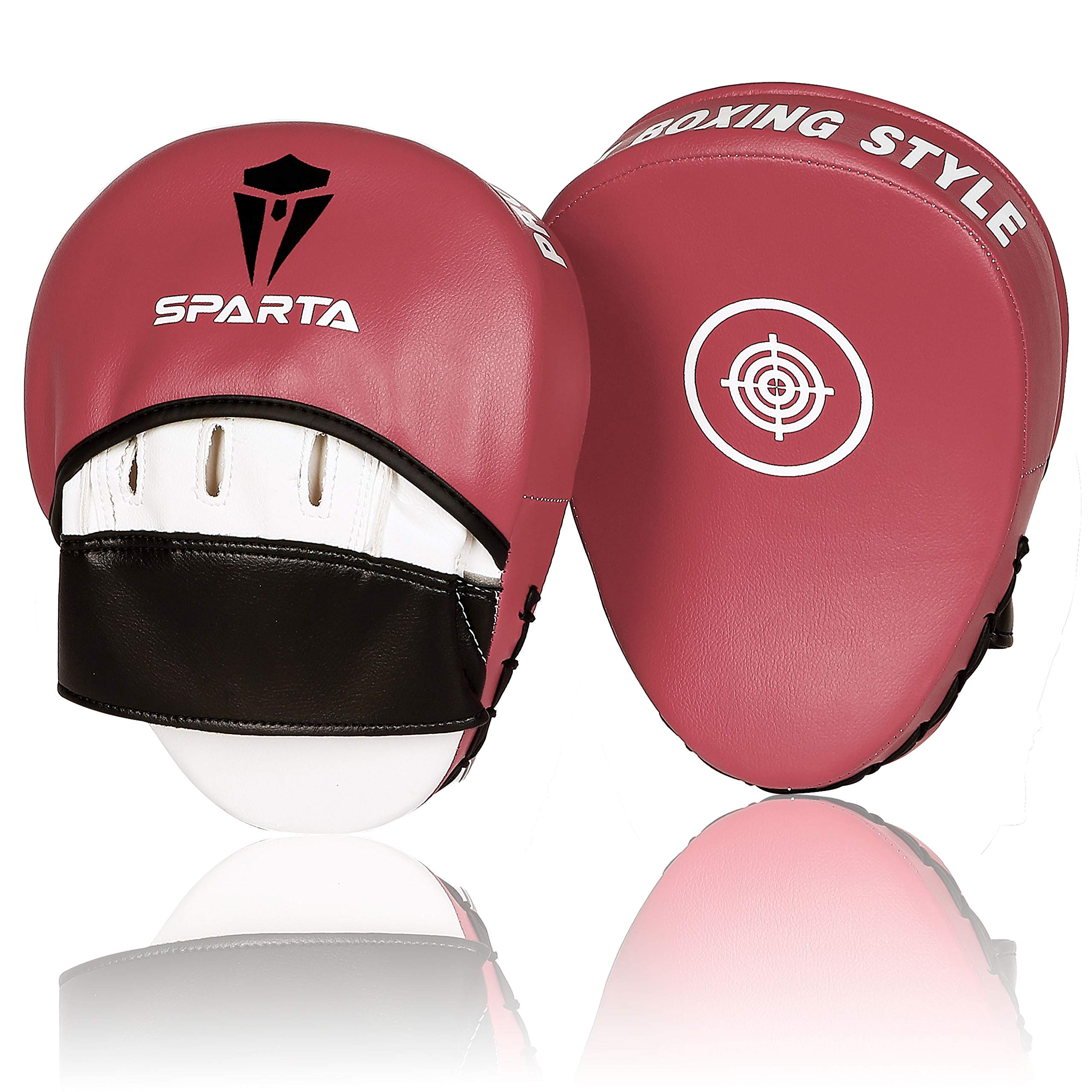 Focus pads Boxing Mitts - Curved Hook and Jab Target Hand Pads - Great for MMA, Kickboxing, Martial Arts, Muay Thai, Karate Training - Padded Punching, Coaching Strike Shield
