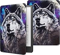 Vista 38 de Funda para Kindle básico de 6 pulgadas (11.ª generación), múltiples ángulos, piel sintética, delgada, con función de encendido y apagado automático