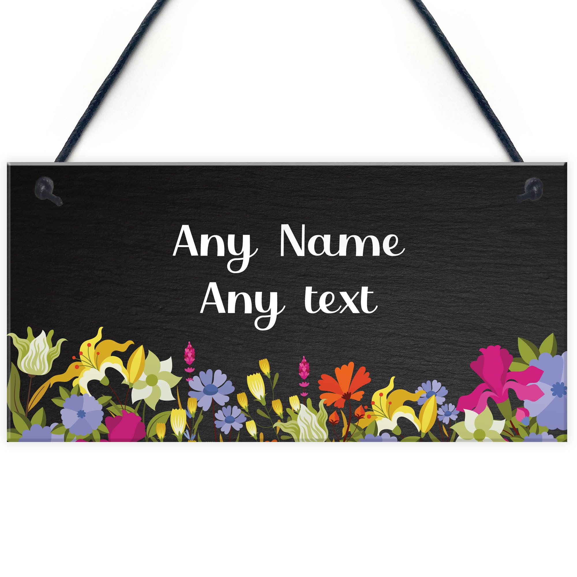 Red Ocean Garden Signs and Plaques for Outside Garden Signs Welcome Sign Door Hanging Wall Sign Yard Signs House Plaque Home Decor Gardening Gifts With Any Text