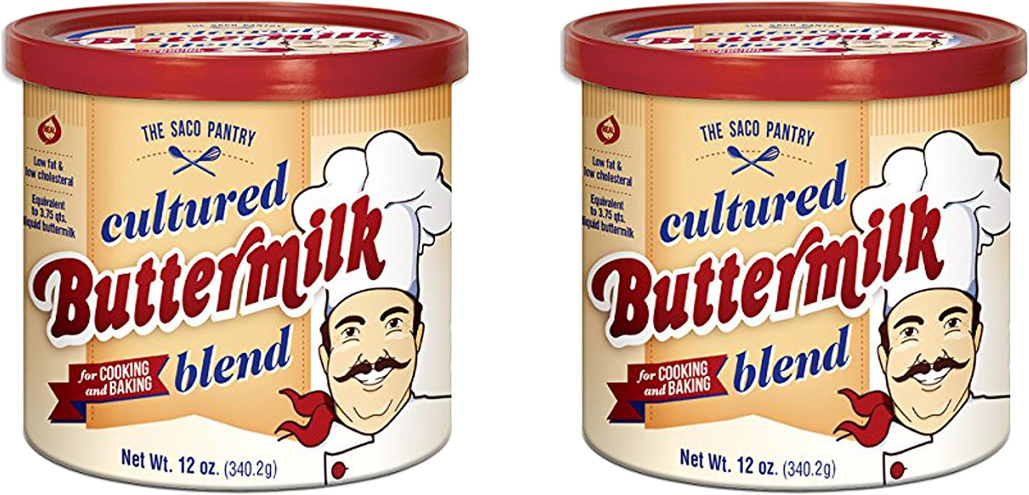 Cultured Buttermilk for Cooking and Baking, Powdered, 12 oz - Set of 2