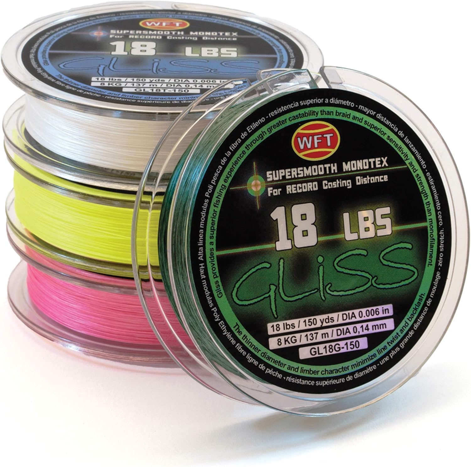Gliss Fishing Line / 840 Lb. 150 Yards/Green/Zero Stretch/Lowest