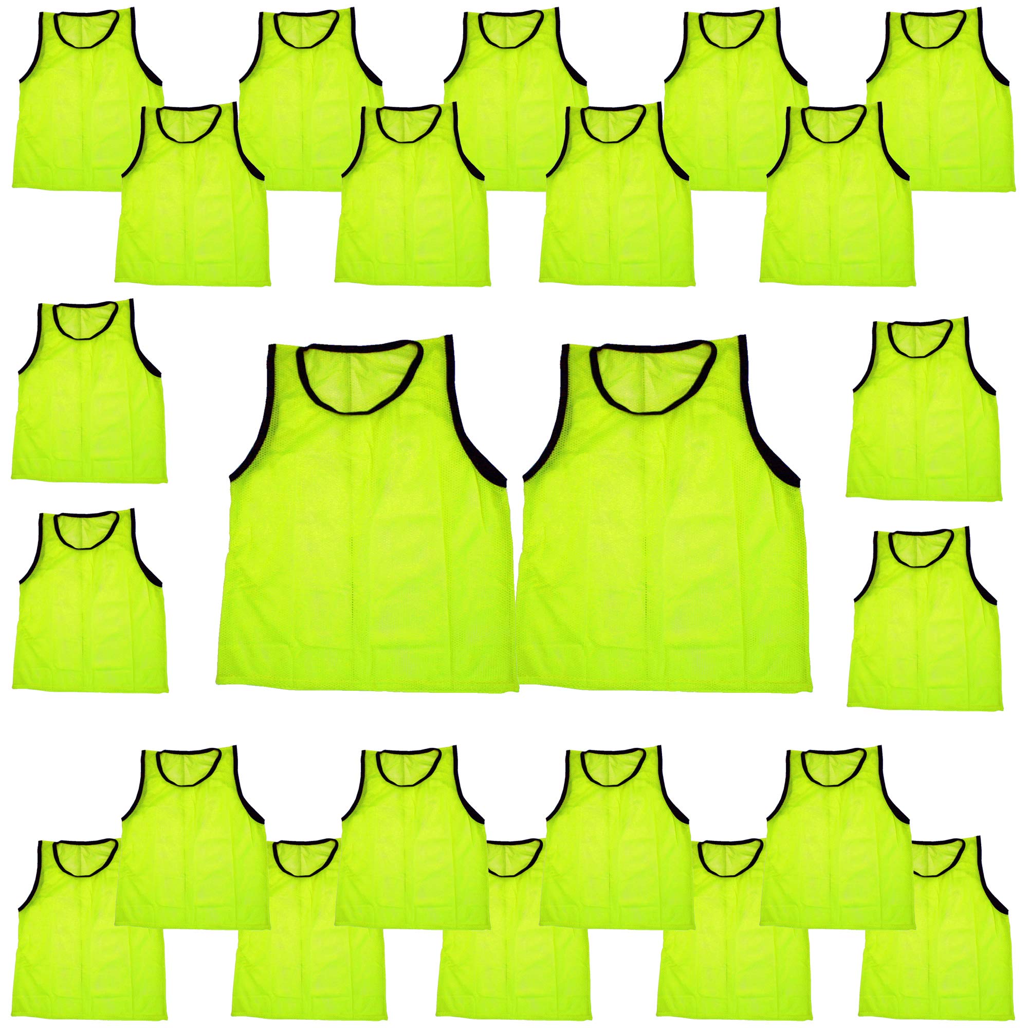 BlueDot Trading Adult &amp; Youth Scrimmage Training Vests for Soccer, Basketball &amp; More – Available in 1, 6, 12, 24 Packs