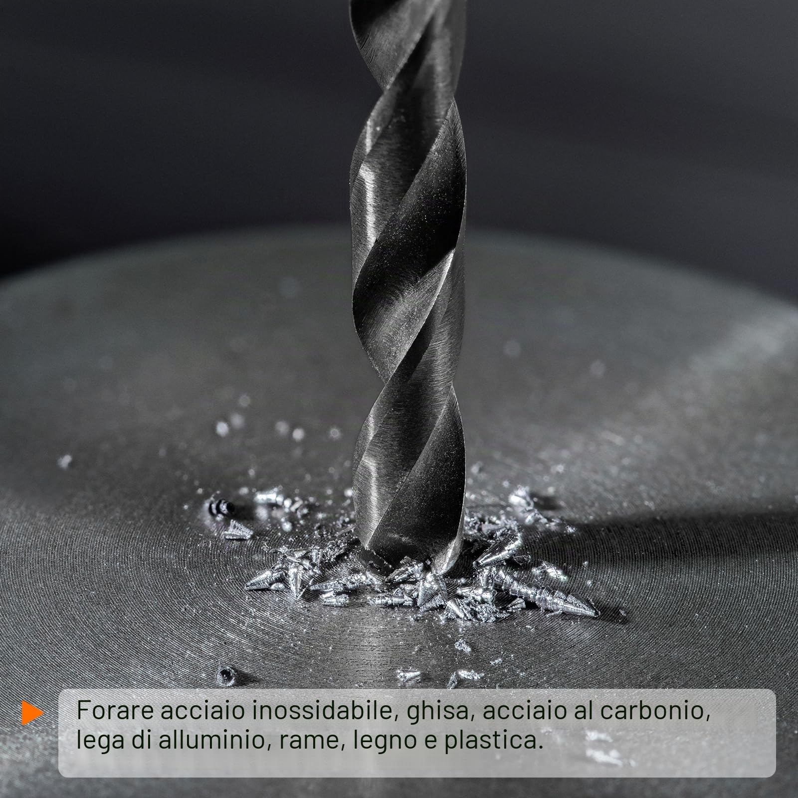 QUARKZMAN 10pz Punte da Trapano Jobber 2,8mm (7/64") in Acciaio ad Alta Velocità Rivestito in Nitruro (HSS) 4241 per Acciaio Inossidabile Rame Lega Alluminio Metallo Legno Plastica, Nero