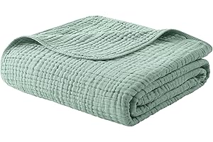 Yoofoss Muslin Blanket: Quilted Throw Clearance Essentials