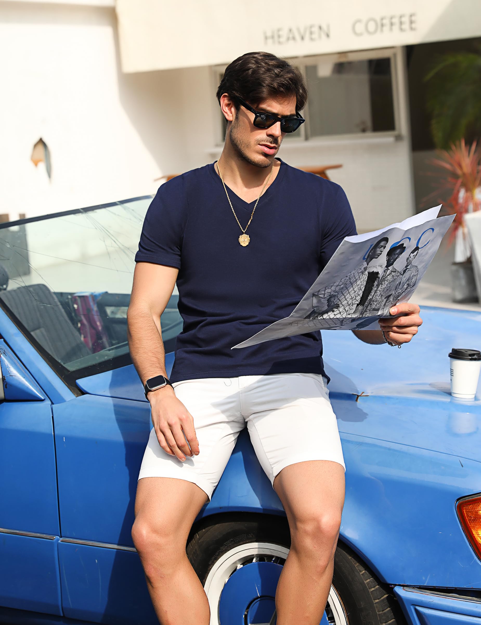 Bresdk Schlafanzug Herren Pyjama Set Kurz Baumwolle Sommer Nachtwäsche Set Männer S-4XL