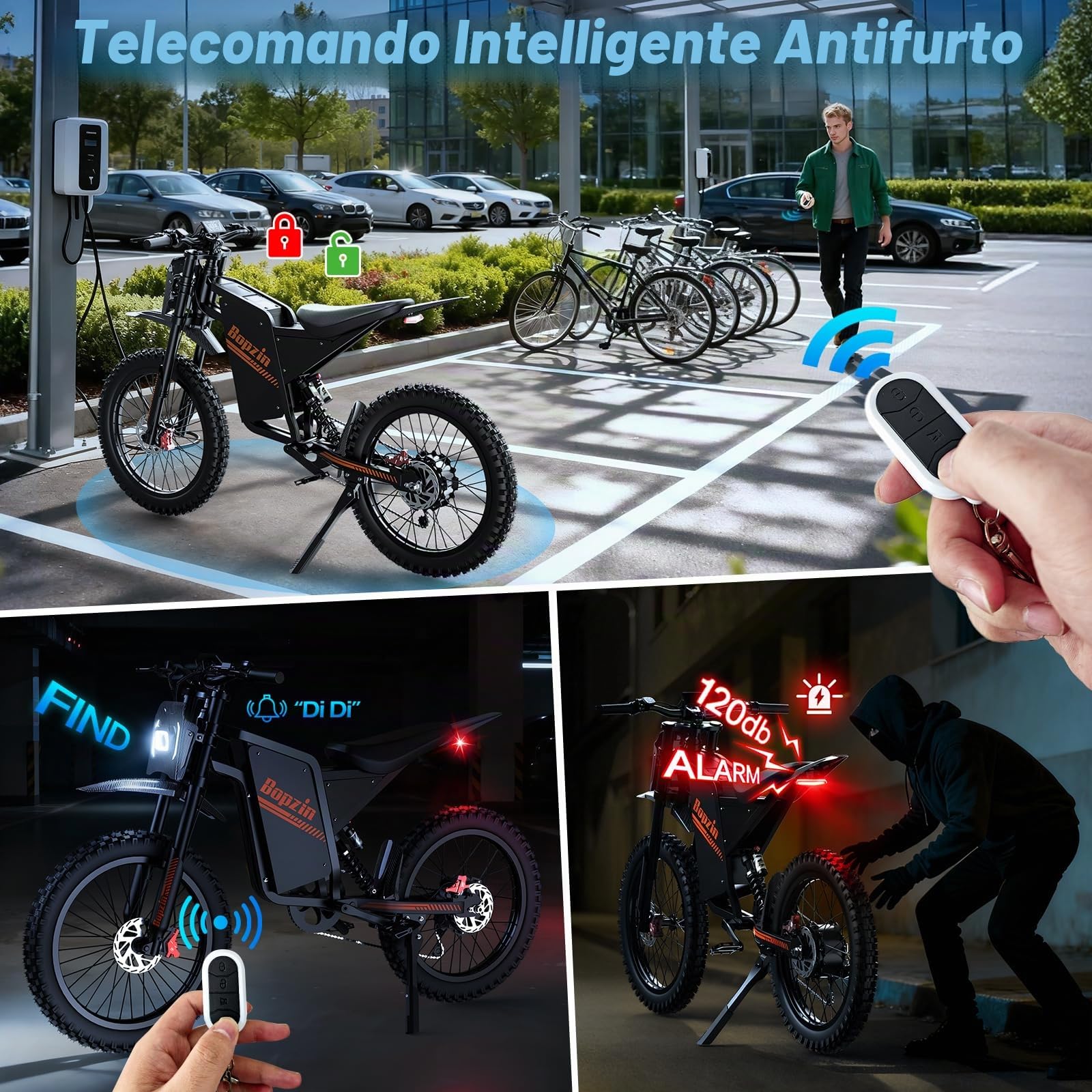 YVY Q8 Bicicletta Elettrica, Autonomia 180km, Batteria Rimovibile 60V 35Ah, Motore 200Nm, Fat Bike Elettrico, 25" MTB Elettrico, E-Bike Doppia Sospensione, Doppio Disco Idraulico, Schermo LCD