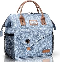 Vista 10 de Lekesky Bolsa de almuerzo para mujeres Lonchera térmica aislada a prueba de fugas para trabajo de adultos, Gris