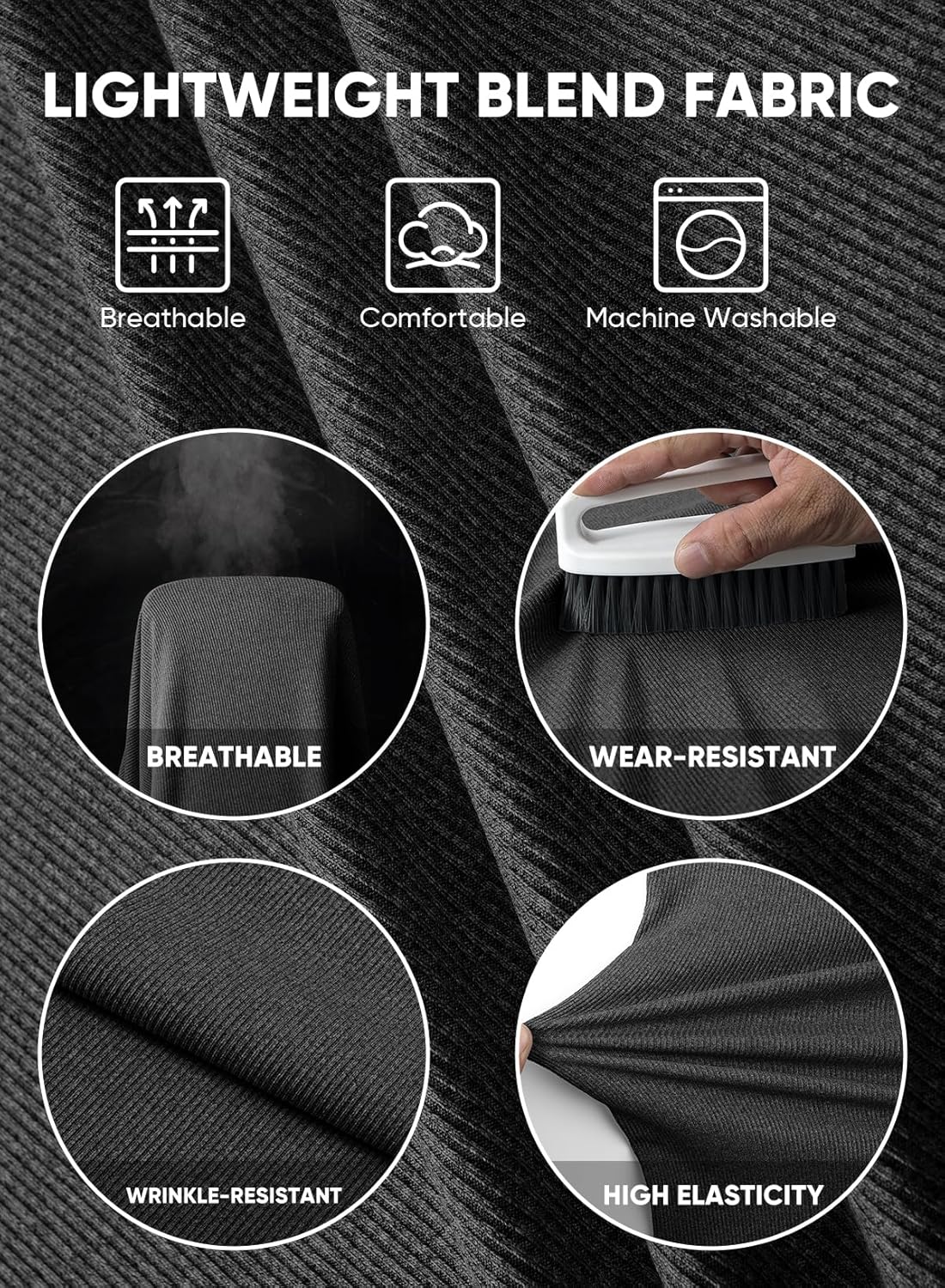 JMIERR Mens Fashion Muscle Henley Shirt V Neck Long Sleeve Slim Fitted Casual Curved Hem Athletic Gym Workout Shirts - Image 5