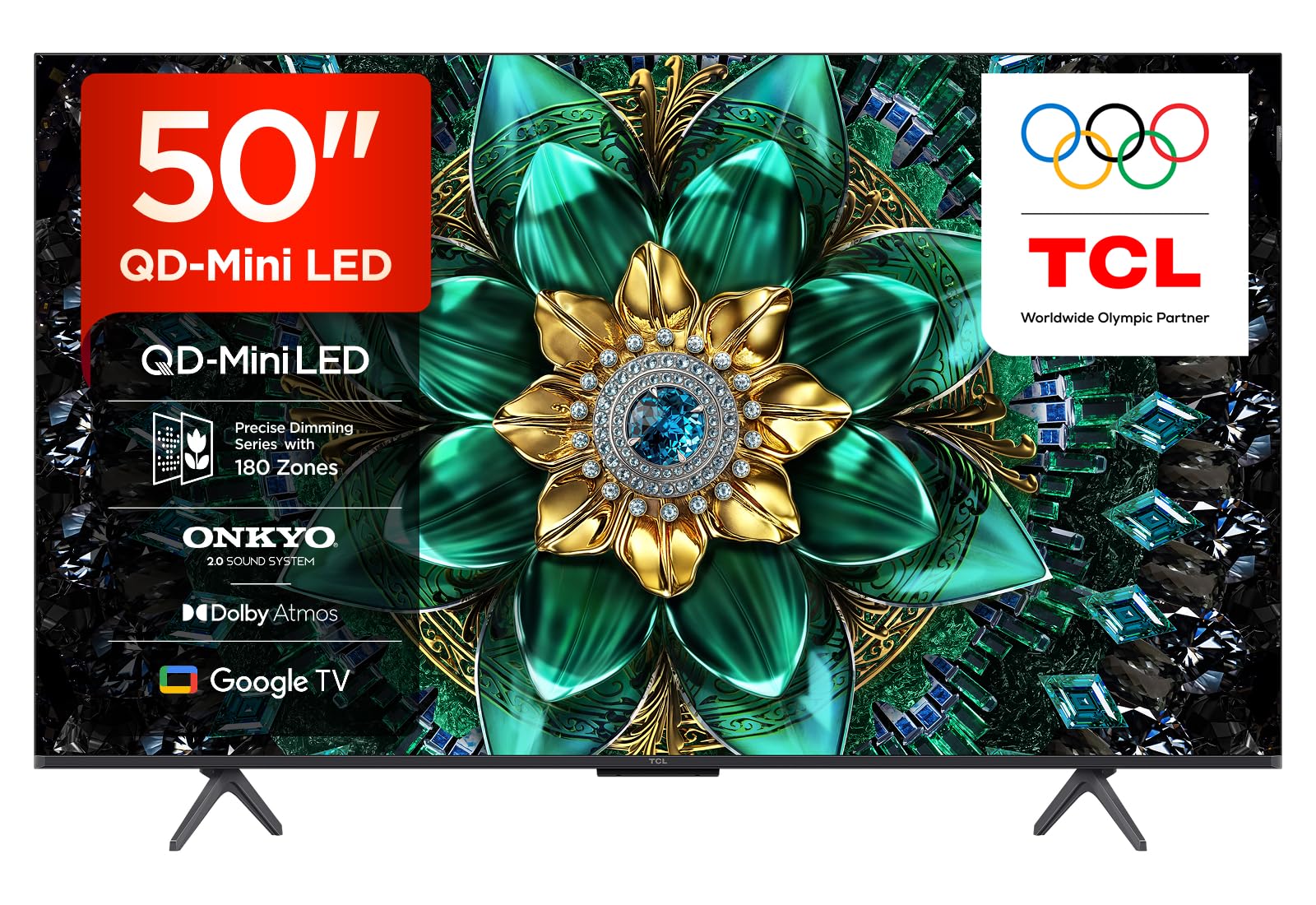 TCL 50Q6C – Smart TV QD‑Mini LED 4K HDR10+ da 50", Google TV