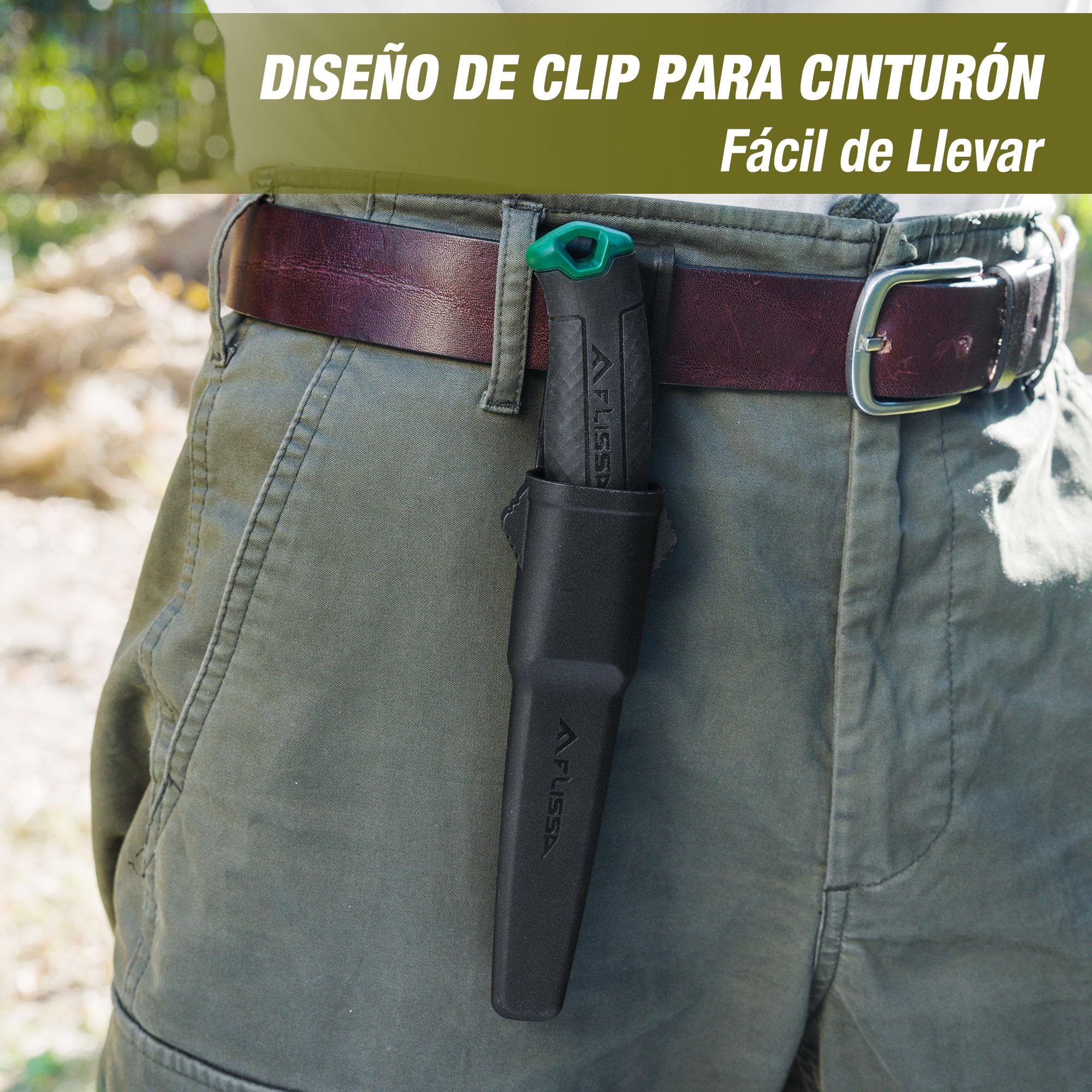 FLISSA Juego de Sierra Plegable y Navaja, Sierra de Podar Plegable, Navaja con Funda, Serrucho de Poda, Navaja de Acampada y Marcha para Aire libre, Jardinería