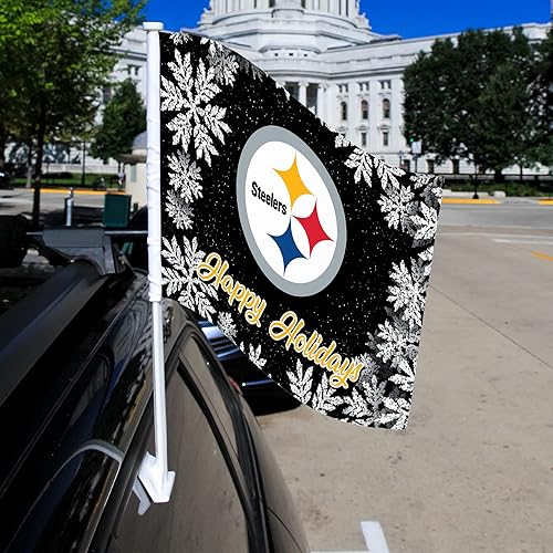 Miniatura 73 de Rico Industries NFL - Bandera de doble cara para automóvil, accesorio para auto B07NHSRDX2