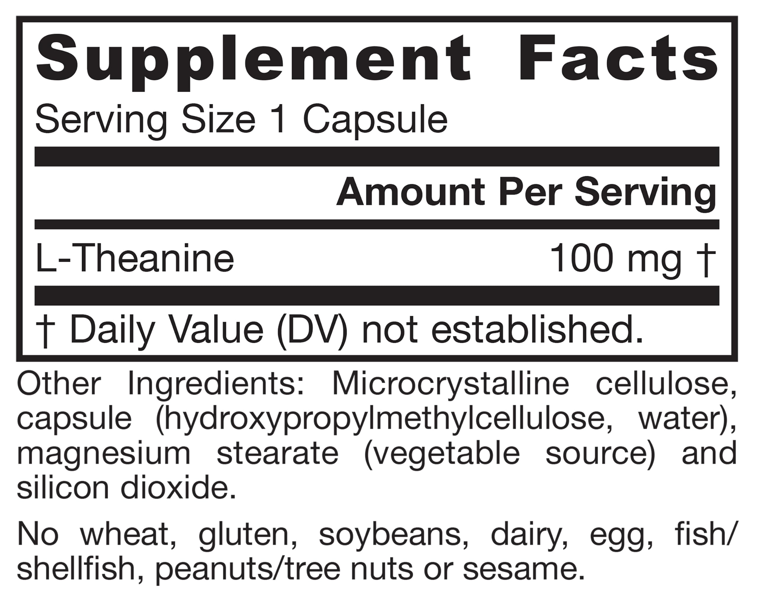 Jarrow Theanine Supplement 100 mg, Dietary Supplement, 60 Capsules — Amazon image 9