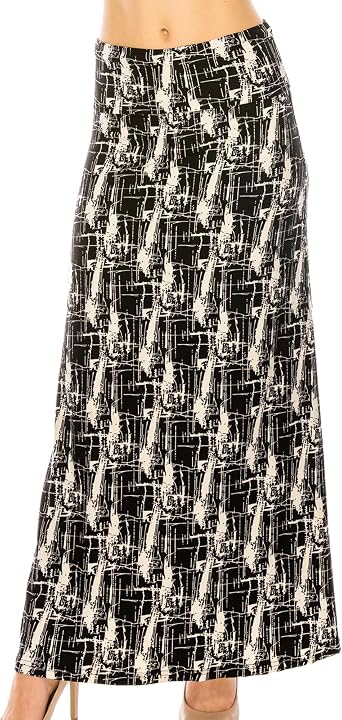 Eevee Womens Beautiful Fold Over Maxi Skirt ONE Size