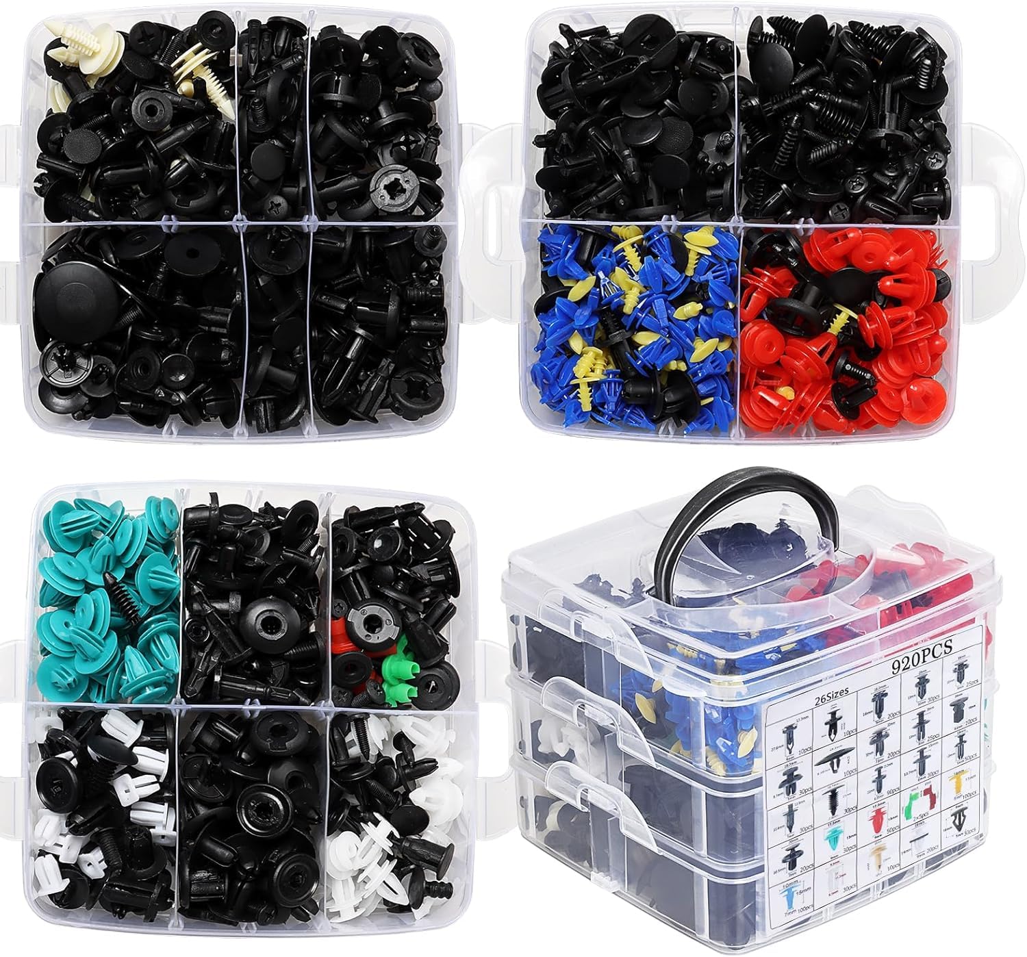 Kit 1105 Pezzi Clip E Rivetti Per Auto - Per Paraurti, Porte, Parafanghi - Foto 10