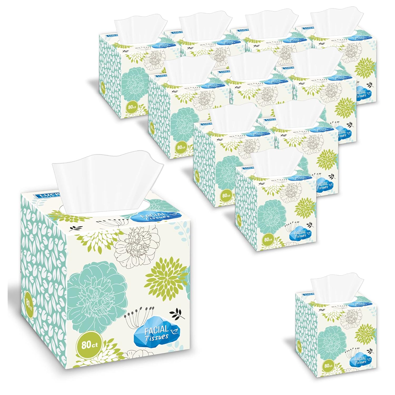 Facial Tissues Cube Box 100 ct. 12 boxes Amazon.in Health & Personal Care