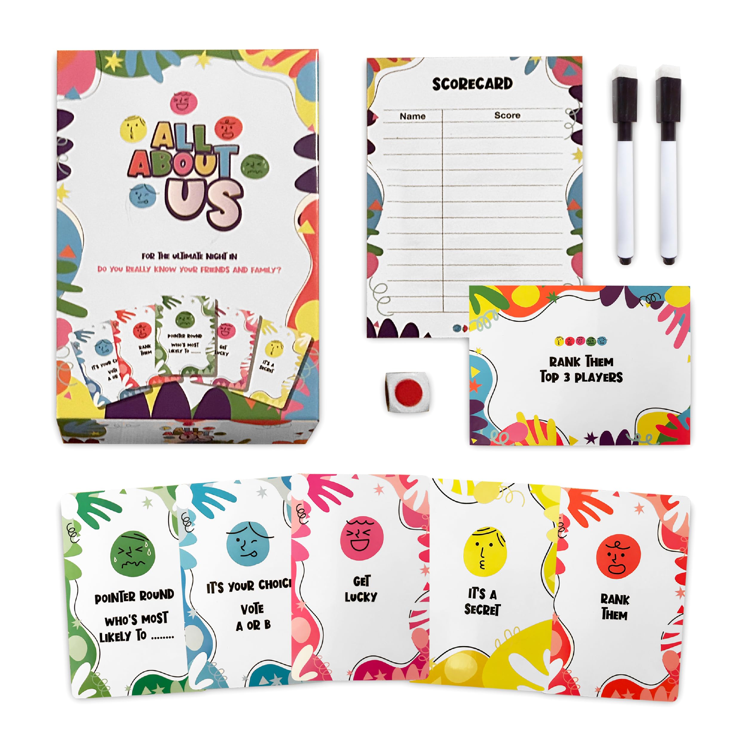 ZOLVE All About Us! Family & Friends Party Card Game - Hilarious Game for Friends & Adults, 3-12 Players, Great for Christmas, Birthdays & Family Nights - Image 2